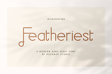 Featheriest - Business Font