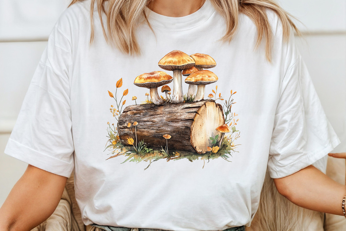 Autumn Mushrooms Clipart Bundle, an Illustration by Pixels.Craft (Photo 7 of 7)