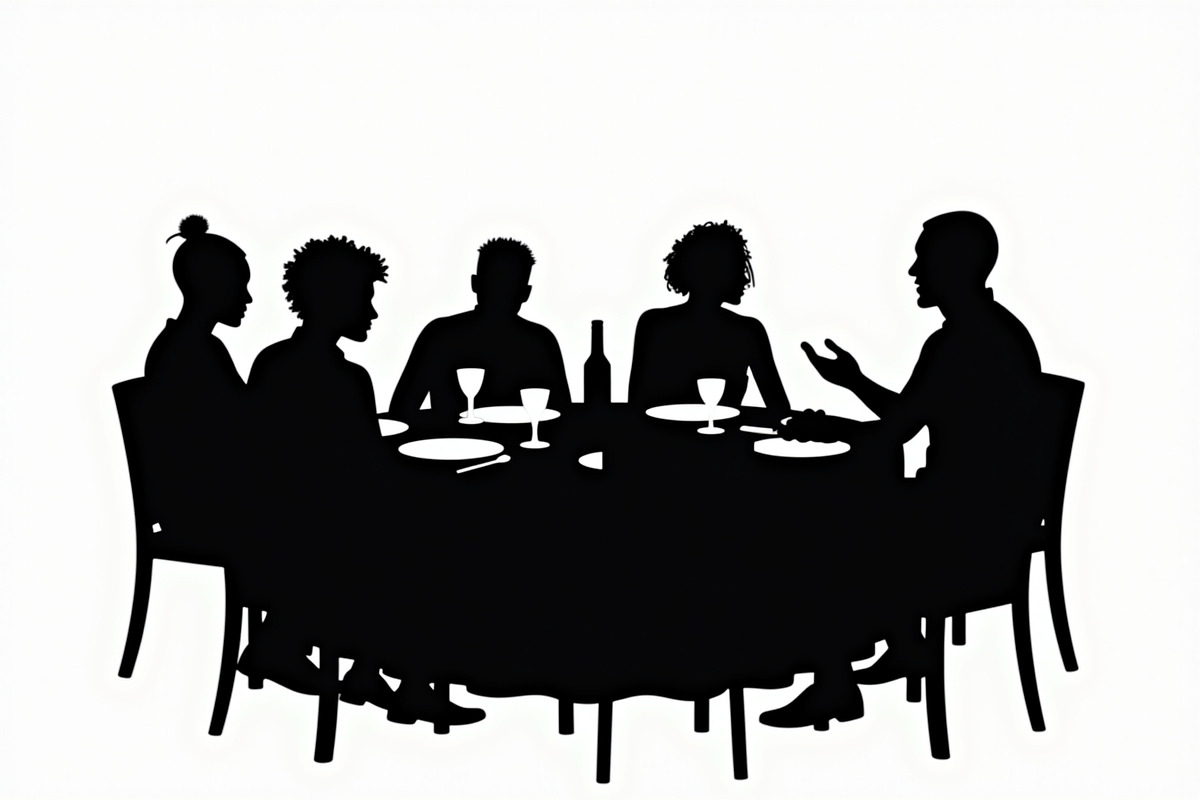 Dining People Silhouette Set, an Illustration by Designs_River (Photo 9 of 9)