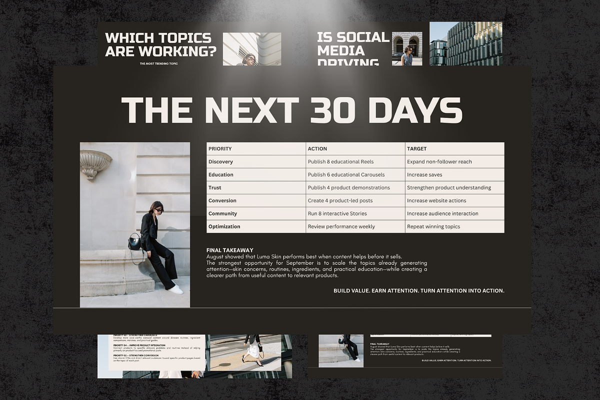 Social Media Report Canva Template, a Presentation Template by ShowUp! Studio (Photo 2 of 7)