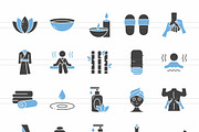 Spa Blue & Black Icons, an Icon by IconBunny (Thumbnail 2 of 2)