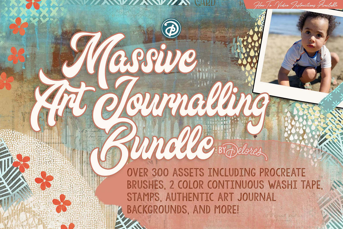 Massive Art Journalling Bundle, a Brushes & More by DeloresArt (Photo 17 of 28)