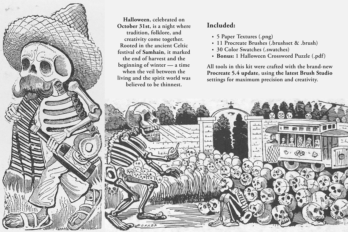 The Halloween (2025) Procreate Kit, a Brush Add-On by Digi Life (Photo 2 of 6)