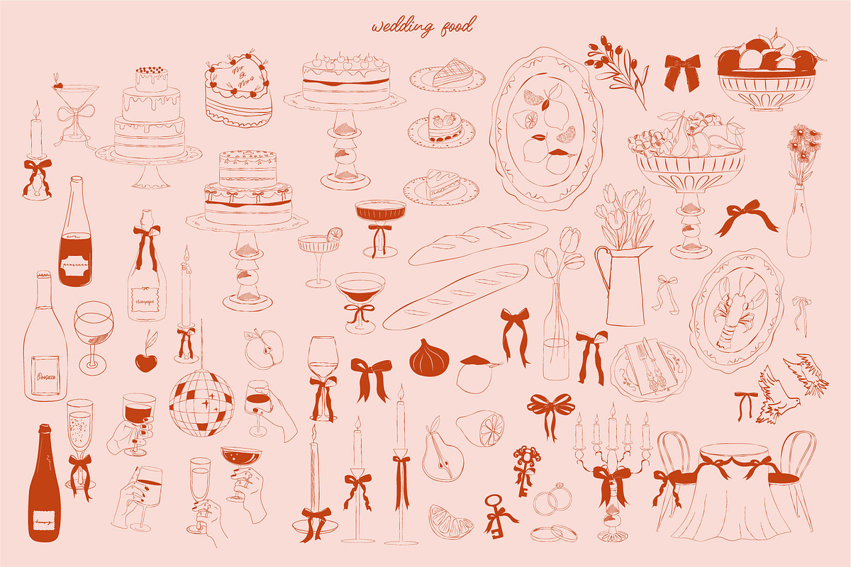 Romantic creator. Whimsical Wedding, a Decorative Illustration by Mio Buono (Photo 6 of 11)