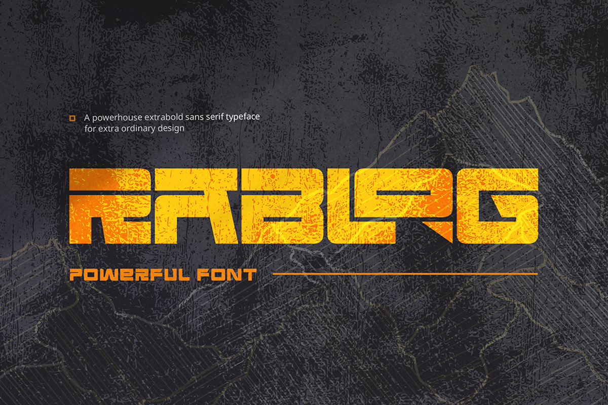 Rablog - Powerful Display Font, a Blackletter Font by Grontype (Photo 1 of 10)