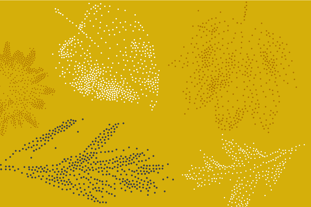 Leaf Tones Vol. 3 | Stippled Leaves, an Illustration by invisiblelayer (Photo 3 of 5)