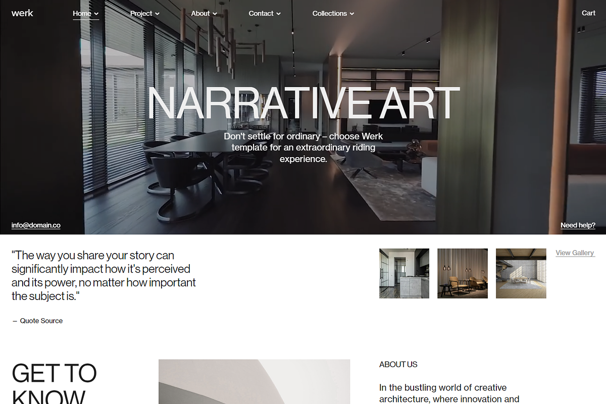 Werk Squarespace Website Template, a Squarespace Template by Goashape Studio (Photo 4 of 21)