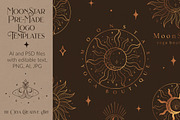 Mystic Sun Moon Logo Templates Kit, a Branding & Logo Template by Olya Creative (Thumbnail 1 of 8)