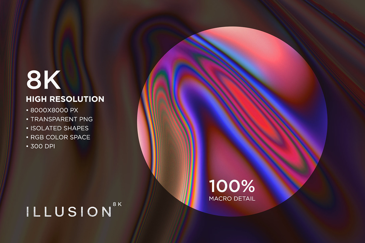 Illusion 8K: Optical Textures, an Object Graphic by RuleByArt (Photo 16 of 17)