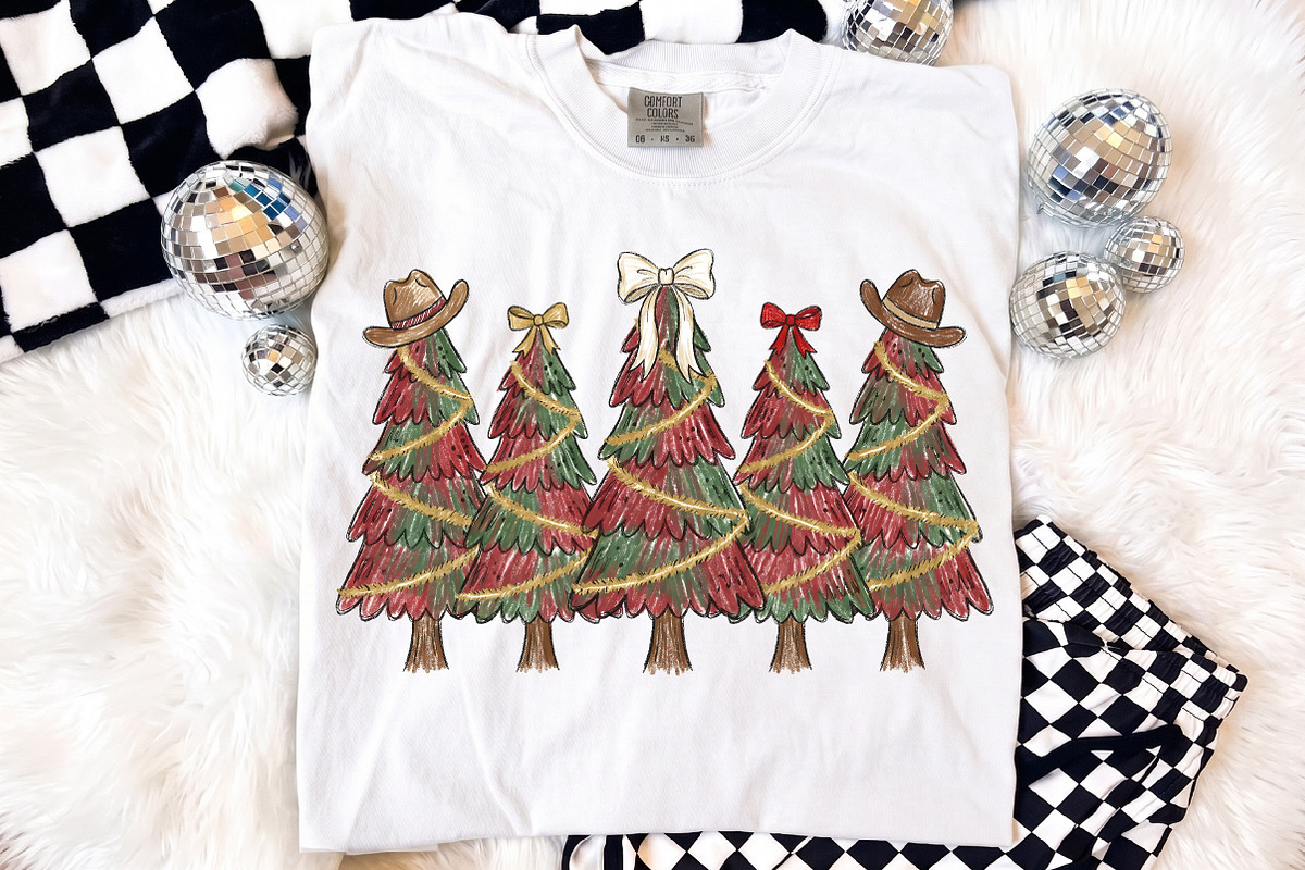 Western Christmas Tree PNG, Cowboy, a Seasonal Illustration by Libby Wishes (Photo 1 of 4)