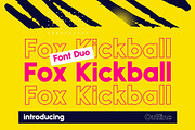 Fox Kickball Font Duo, a Sans Serif Font by Fox7 By Rattana (Thumbnail 1 of 11)