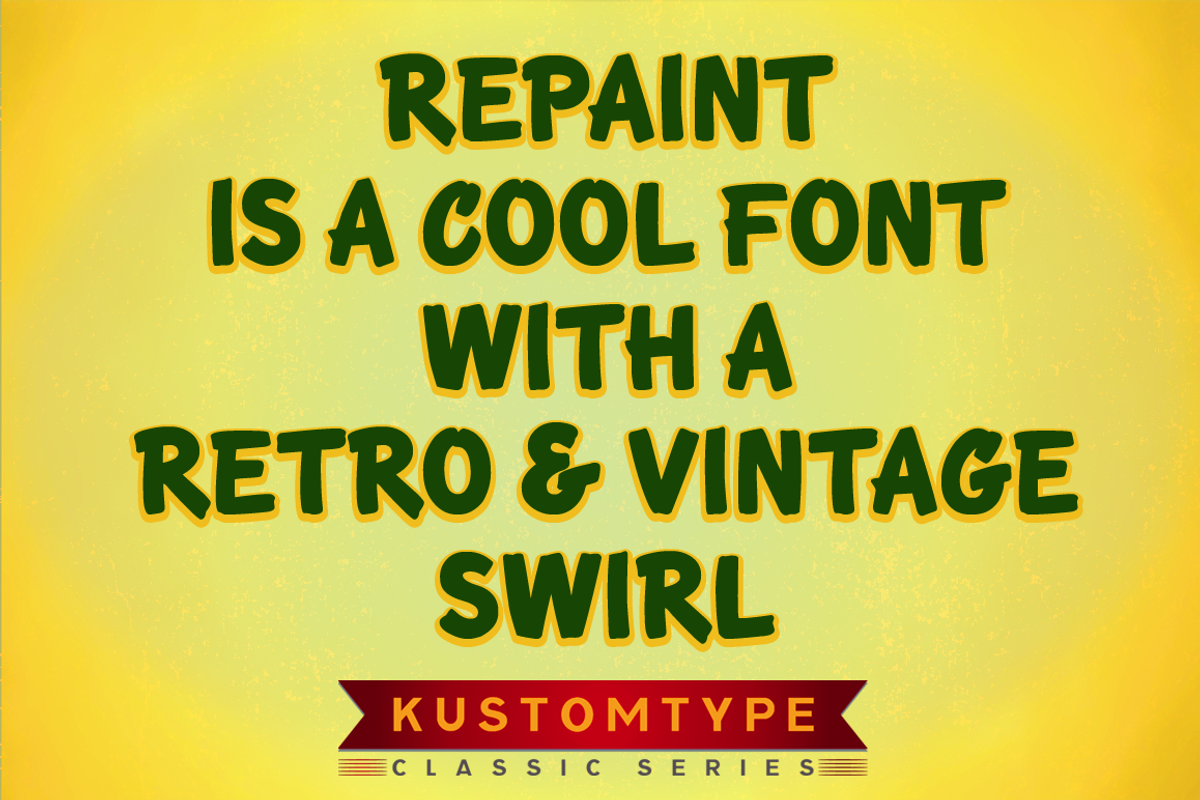 Intro Sale | Repaint & Repair Font preview 4