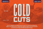 Cold Cuts, a Sans Serif Font by GoodGravyType (Thumbnail 1 of 3)