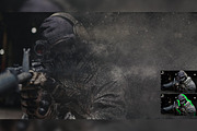 Dust Caos Explosion Effect, an Action Add-On by MockupSpace (Thumbnail 3 of 7)