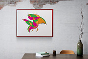 Abstract painting of a bird, an Animal Illustration by DutchDigitalDesign (Thumbnail 2 of 3)