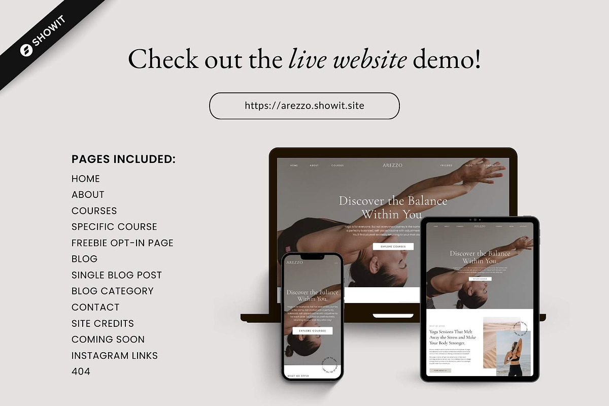 Showit Website Template | Arezzo, a Websites & App Template by Designorina (Photo 5 of 8)