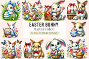 Easter Bunny Clipart,, an Illustration by DreamArtGraphic (Thumbnail 1 of 5)
