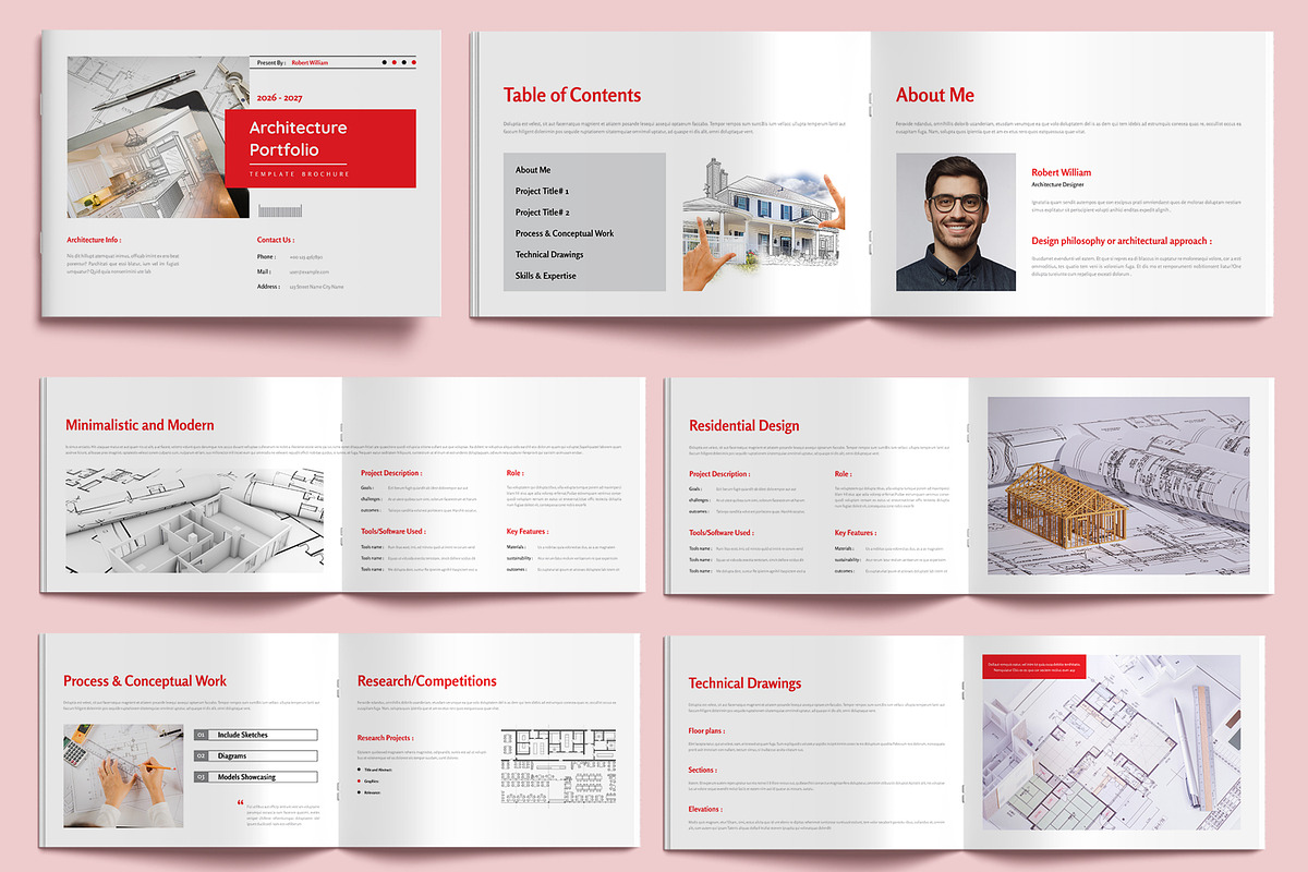 Architecture Portfolio Template, a Brochure Template by MightyDesign (Photo 1 of 6)