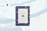 Pool Party Invitation Templates, a Flyer Template by All This Concept (Thumbnail 3 of 6)