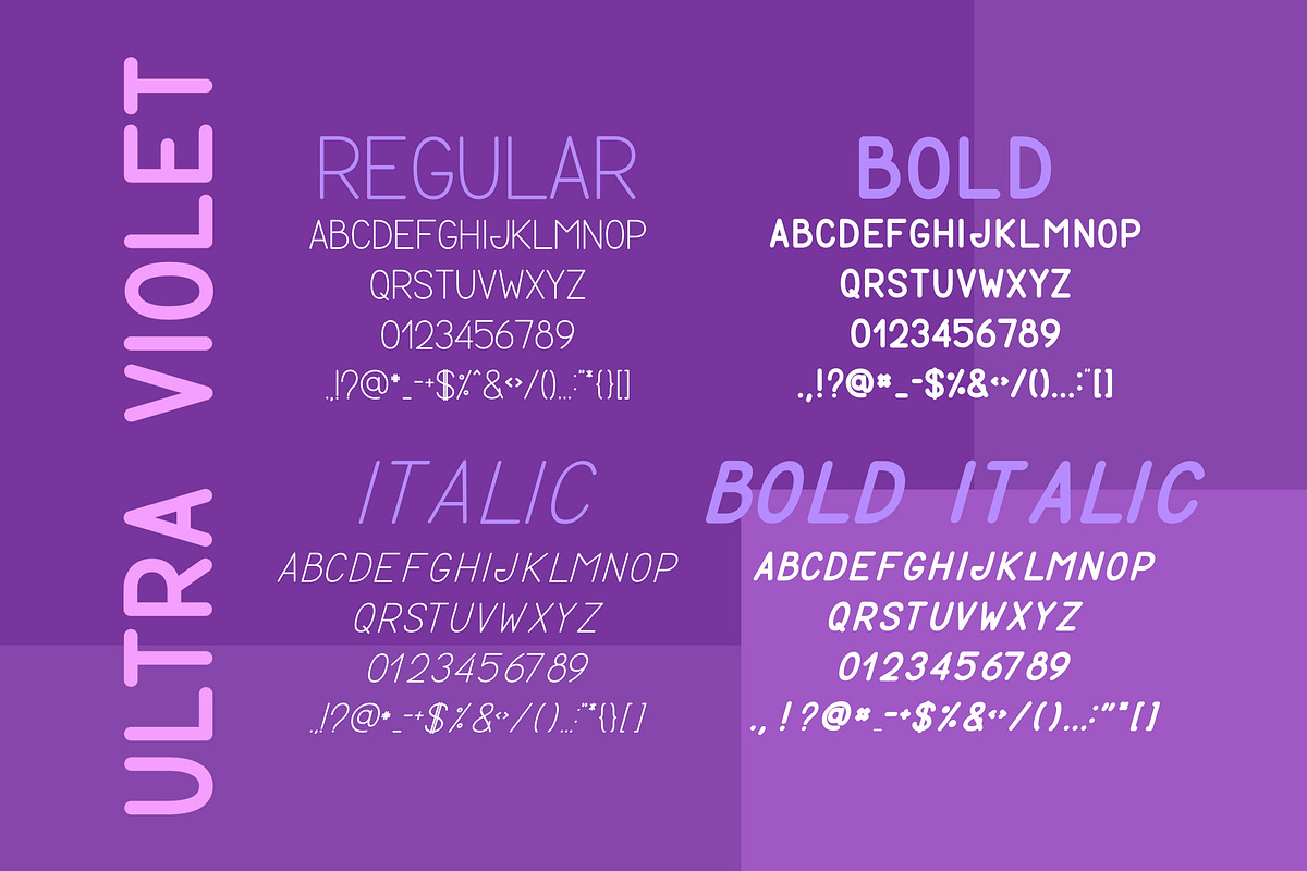 ULTRA VIOLET sans serif font family., a Sans Serif Font by Anna Zakharchenko (Photo 11 of 12)