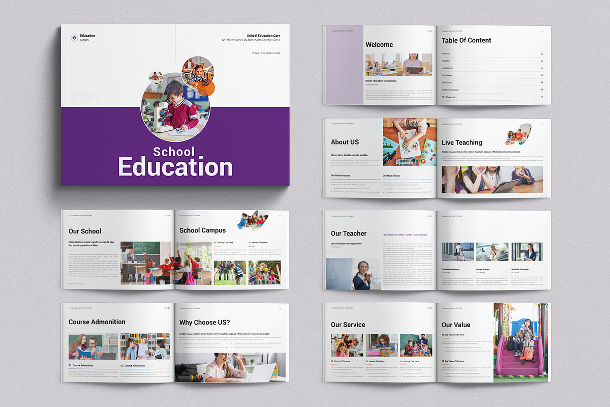 Education Brochure Landscape, a Brochure Template by E-Type (Photo 1 of 7)