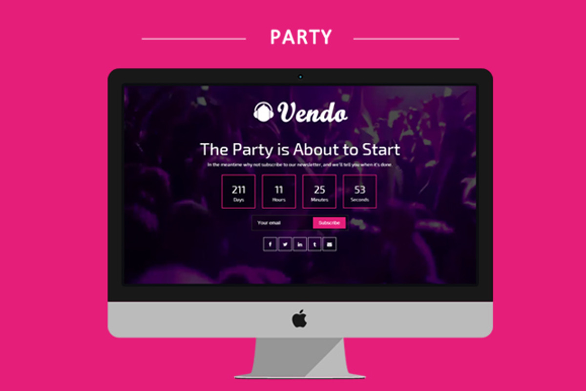 Vendo – Video Coming Soon Template, a Bootstrap Template by webyzona (Photo 3 of 5)