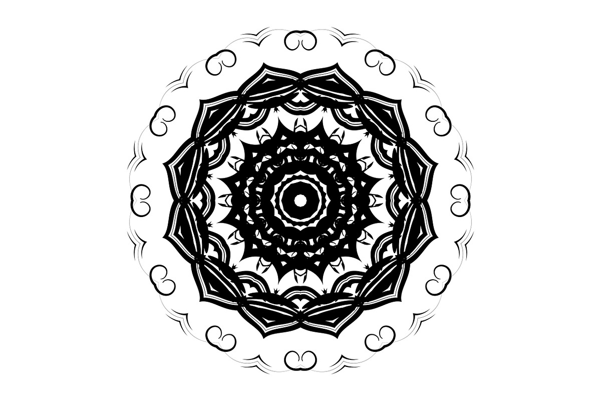 Elegant Mandala Line Art Collection, a Decorative Illustration by NJ Himel (Photo 39 of 101)