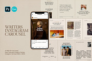 Writers Instagram Carousel Templates, a Social Media Template by September 5th (Thumbnail 1 of 14)