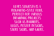 Loves Somesta - Romantic Font, a Handwritten Font by Iqsiart Studio (Thumbnail 5 of 7)