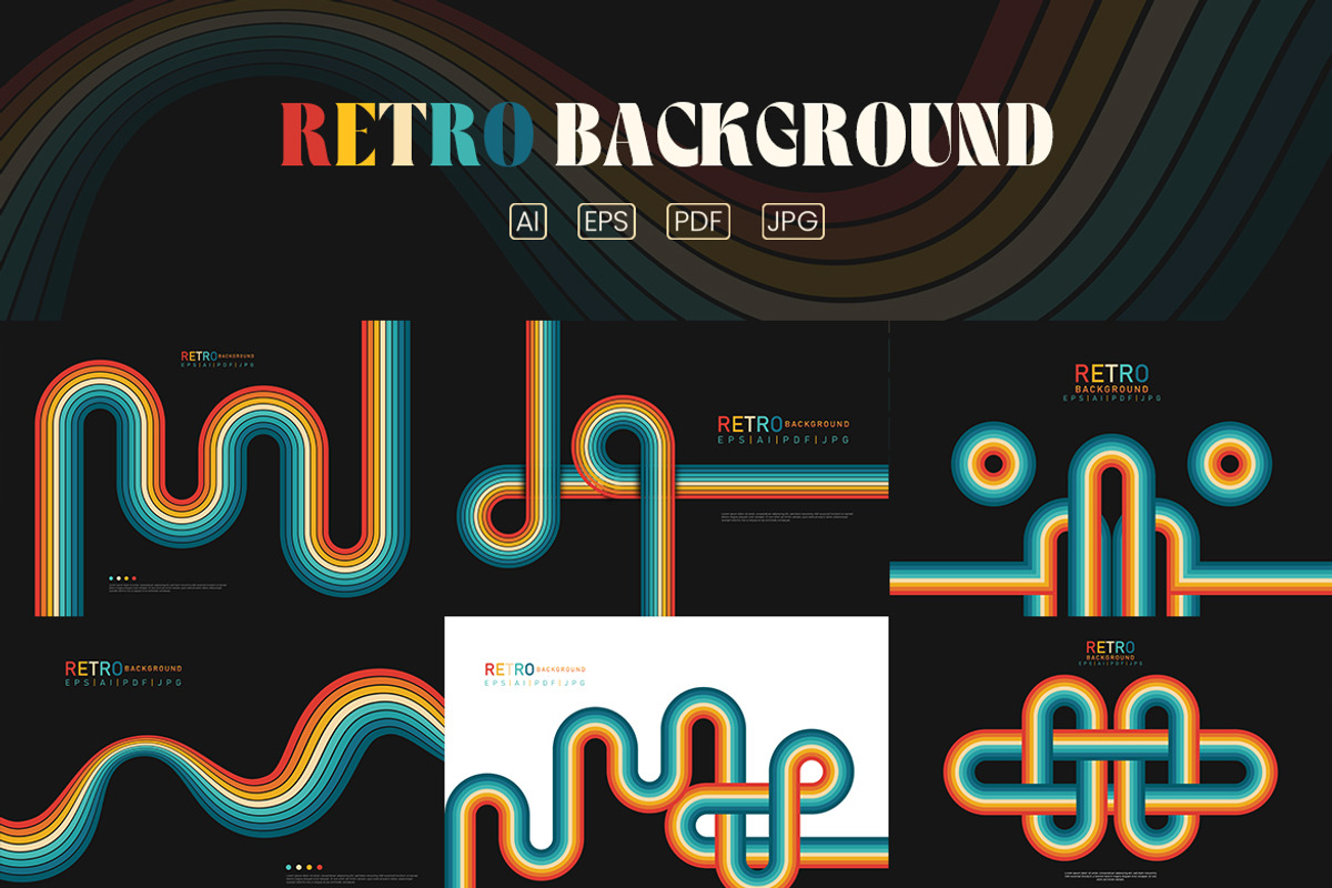 Abstract Retro Backgrounds, a Background Graphic by Artlogs x Modaldesain (Photo 2 of 7)