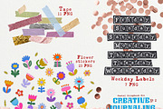 Retro Pastel Scrapbook Journal Kit, an Object Graphic by DreamoraArt (Thumbnail 6 of 13)