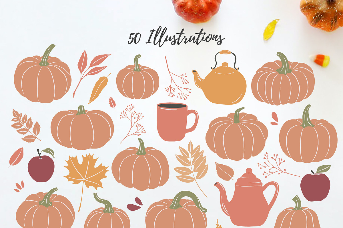 Pumpkin Season |vector illustrations, an Illustration by Wander Designs (Photo 6 of 8)