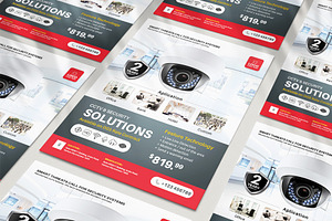 CCTV Product Flyer Template