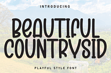 Beautiful Countrysid | Script Font