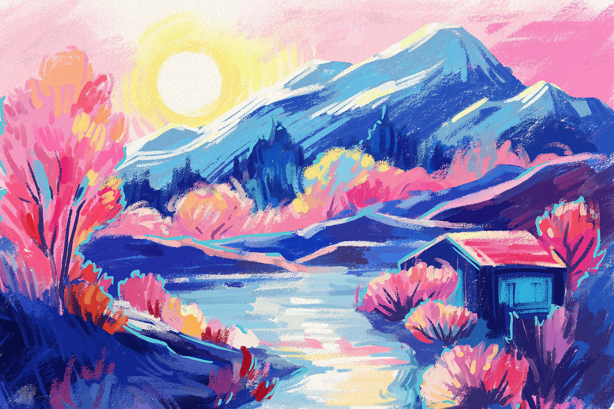 Affinity Oil Pastel Brushes, a Brush Add-On by pixelbuddha.net (Photo 4 of 6)