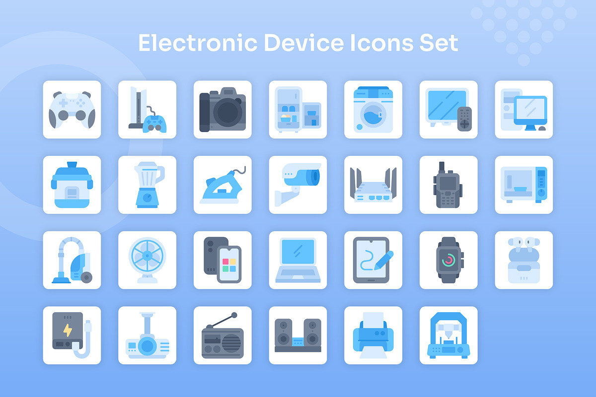 Electronic Device Icons Set - Flat, an Icon by Kmg Design (Photo 2 of 2)