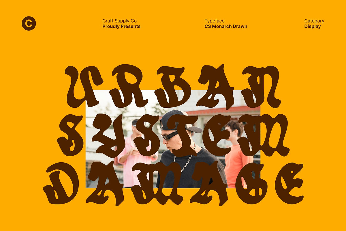 CS Monarch Drawn, a Blackletter Font by Craft Supply Co. (Photo 6 of 8)