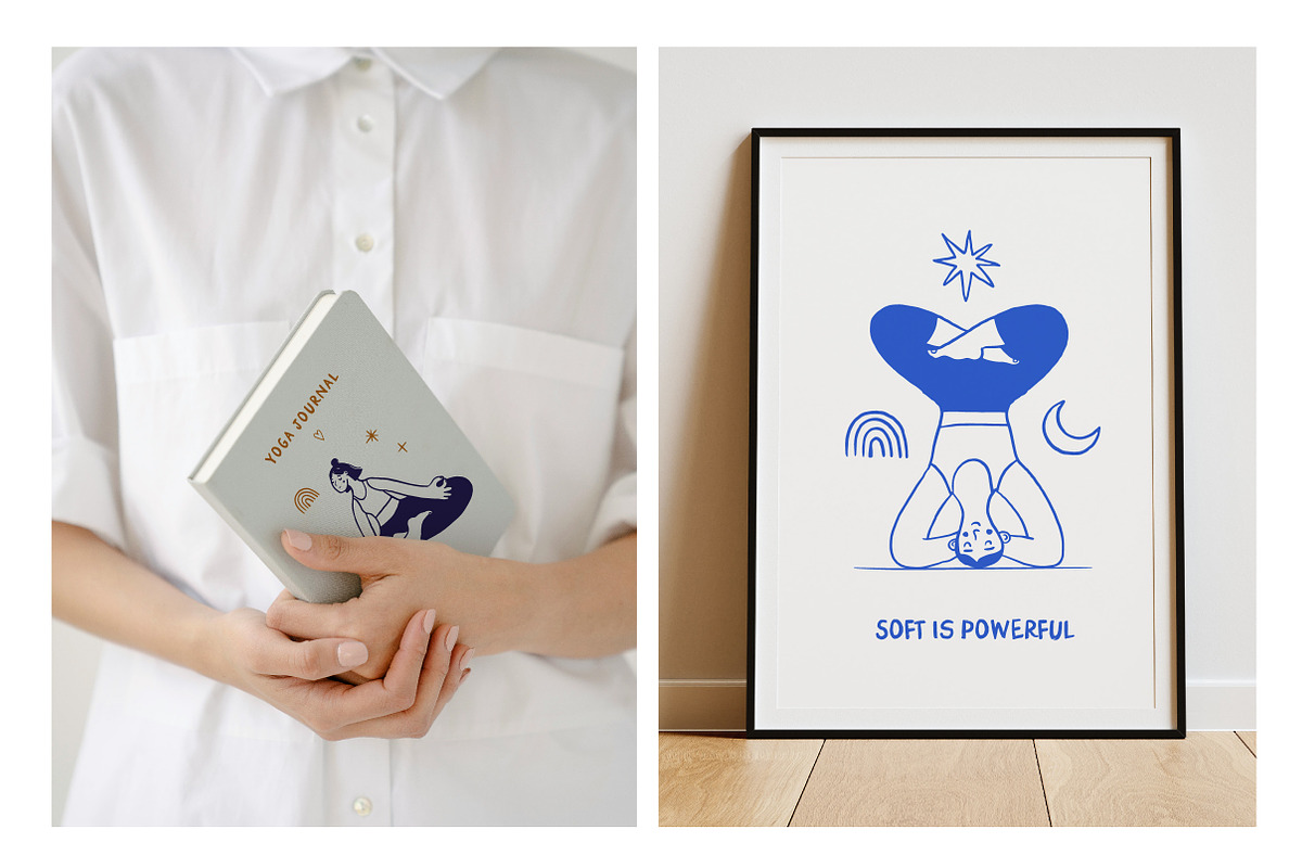 Yoga Time - illustrations & graphics, a Graphic by Marish (Photo 7 of 9)