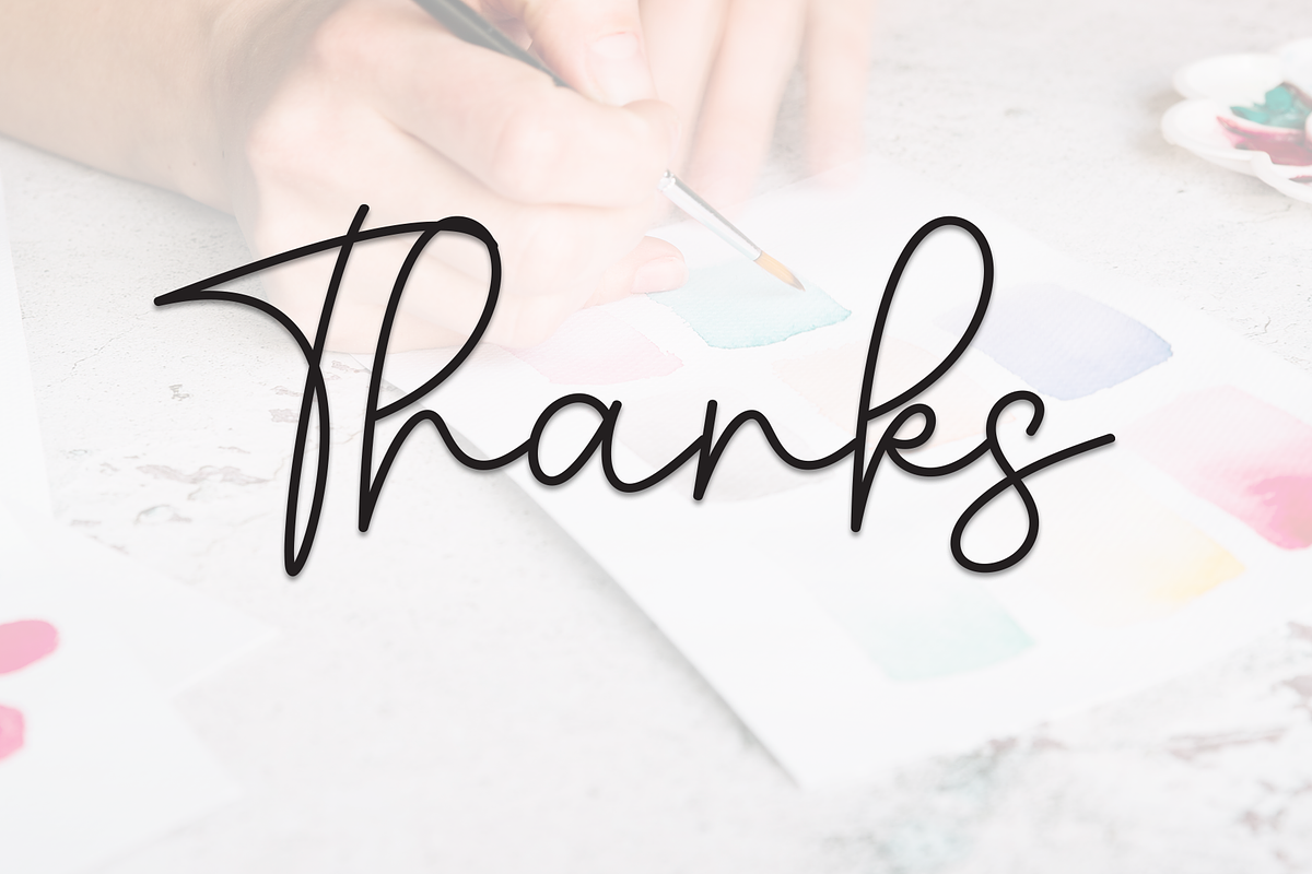 Painting | Script Font, a Handwritten Font by Scratchones (Photo 9 of 9)