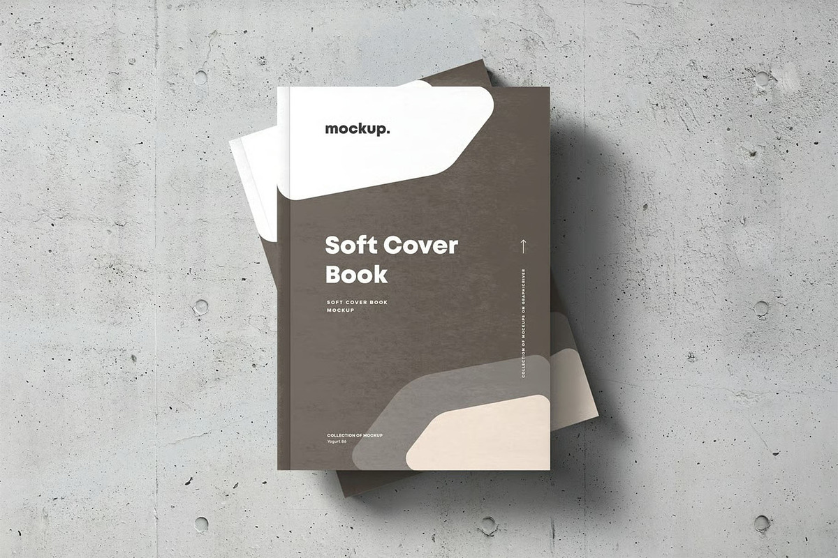 Soft Cover Book Mock-up, a Product Mockup by zippypixelstudio (Photo 13 of 15)