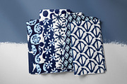 Indigo Watercolor and Ink Patterns, a Pattern Graphic by Tiger and Flower (Thumbnail 7 of 10)