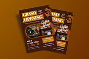 Grand Opening Coffee Shop Flyer, a Flyer Template by MMPixelCraft (Thumbnail 3 of 6)