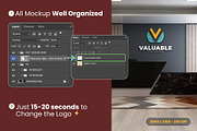 PSD Office Interior Wall Mockup, a Product Mockup by Ayy (Thumbnail 2 of 17)