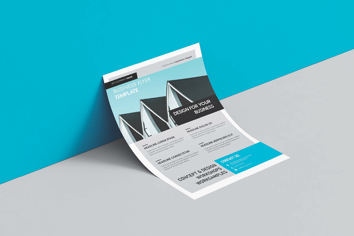 Sale business flyer template, a Flyer Template by Workhu (Photo 3 of 4)