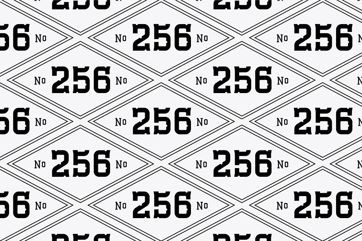 Esbury - A Notched Display Font preview 3