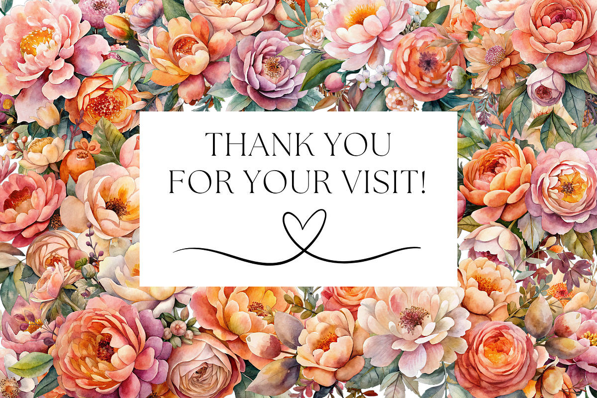 Pink and Orange Floral clipart, a Graphic by Velvet Muse (Photo 5 of 5)