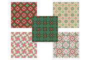 Christmas Tiles seamless patterns, a Pattern Graphic by AkiraVilla (Thumbnail 2 of 7)
