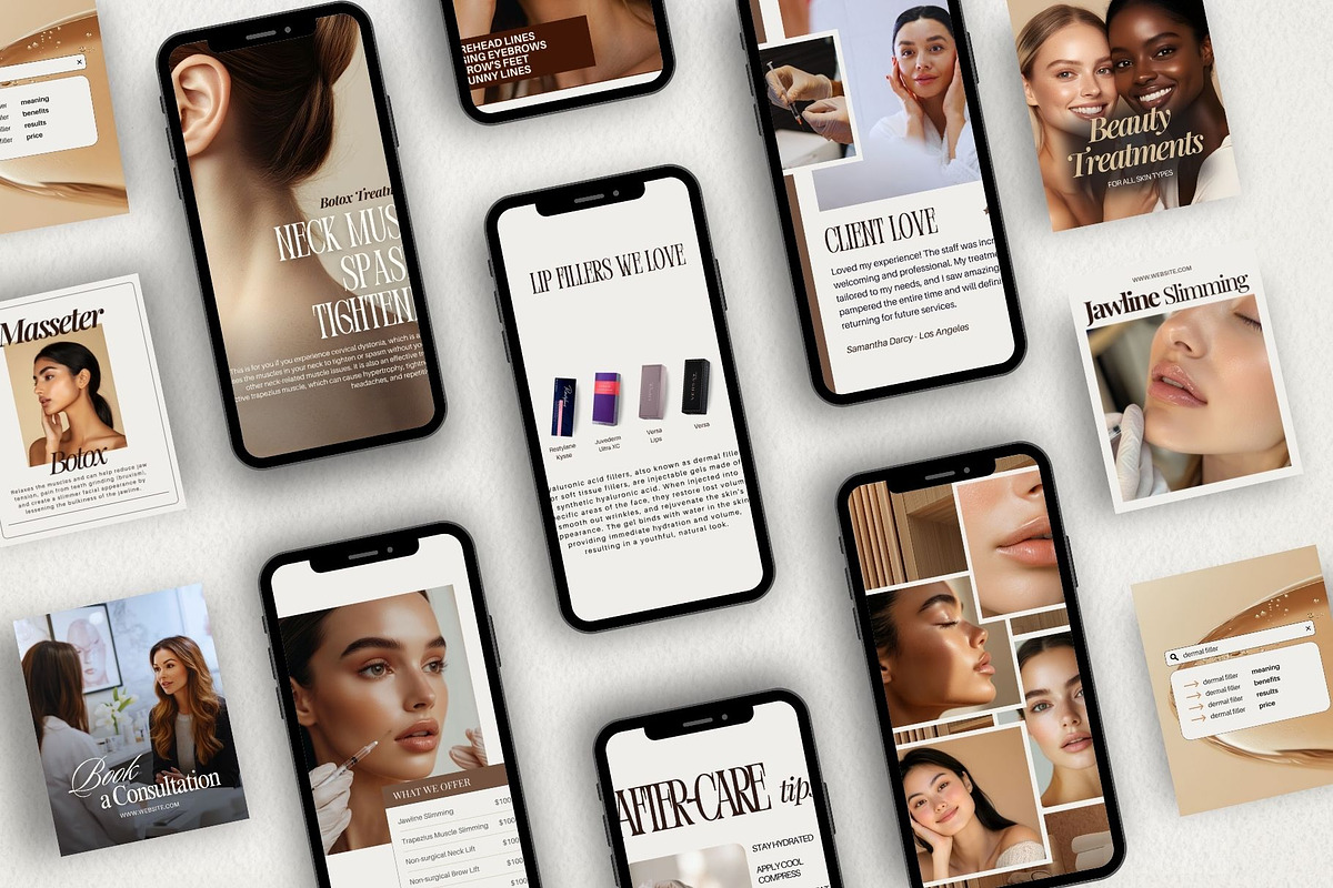 Botox and Filler Instagram Templates preview 3