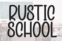 Rustic School | Script Font