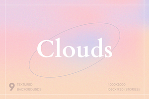 Clouds - Gradient Background Set